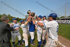 Baseball vs Babson  Wheaton College Baseball players celebrate their victory over Babson to win the NEWMAC Championship for the third year in a row. - (Photo by Keith Nordstrom) : Wheaton, baseball, NEWMAC